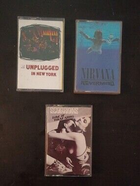 NIRVANA Cassette Tape Set — Blue, White, Black